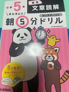 朝5分ドリル　小学生5年　文章読解