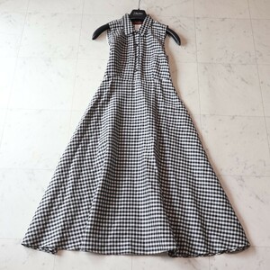 美品★マックスマーラ Max Mara★ギンガムチェック★シルク ロングワンピース size 42 ～M相当～