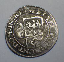 1624年 ドイツ ヴュルテンベルク公国 2クロイツァー銀貨 ライヒスツルムファーネ (帝国嵐旗)_画像3