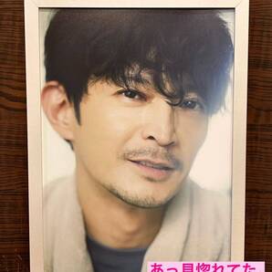 額装品★津田健次郎②カッコいい!イケオジで人気★呪術廻戦ゴールデンカムイのイケメン声優★奇跡の52歳★当時印刷物★A4サイズ