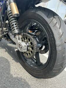 ZRX400用ＺXＲ４００L流用ワイドリアホイールセット