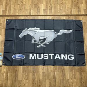 訳あり マスタング 2ガレージ装飾 旗 タペストリー ガレージフラッグ MUSTANG フラッグ 特大フラッグ ロゴ ポスター 車 アメリカ フォード