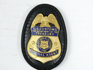  Police badge US CUSTOMS TRESURY used 