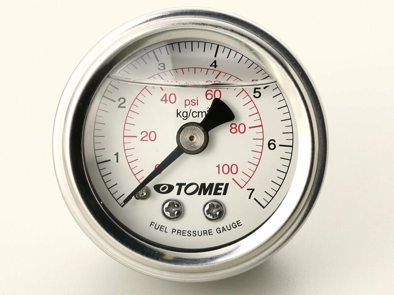 【在庫あり】TOMEI POWERED 燃圧計 燃圧 調整式 フューエル レギュレーター直付用 東名パワード 185112 FUEL PRESSURE GAUGE 1/8PT SARDも