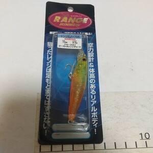 T１００　廃盤　旧モデル　バスデイ レンジミノー　 70S 　 Bassday RANGE MINNOW 70S　シーバス　バス　トラウト　