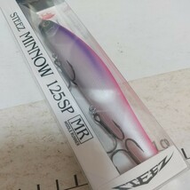 T８０　人気カラー　DAIWA STEEZ MINNOW 125SP MR / ダイワ スティーズ ミノー 　マットピンクパープル　ｃ_画像4