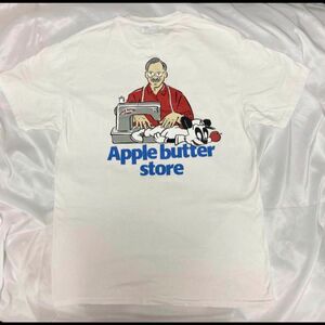 Apple butter store パンダ Tシャツ 白 L 送料無料 アップルバターストア 