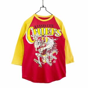 90s NFL フットボール五分袖Tシャツラグラン袖 UNKNOWN アメリカ