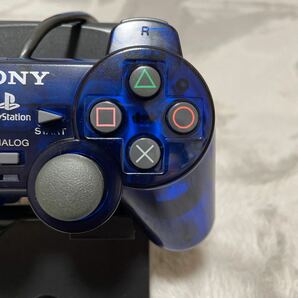 SCPH-10010 SONY DUALSHOCK2 PlayStation2 コントローラー クリア ブルー プレイステーション2の画像3