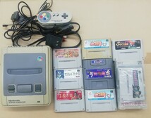 任天堂 スーパーファミコン 本体 HVC-002　ソフト まとめ売り セット 未検品ジャンク _画像1