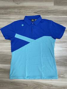 美品　DESCENTE GOLF デサント・ゴルフ　半袖シャツ　サイズO（XL）