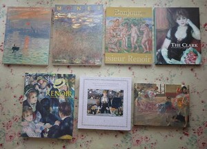 Art hand Auction 51336/Impressionistische Gemälde Katalog Set mit 7 Bänden Reise zu den Impressionisten Burrell Collection Faszinierende Impressionisten Clark Collection Französische Gemälde Renoir Monet, Malerei, Kunstbuch, Sammlung, Katalog