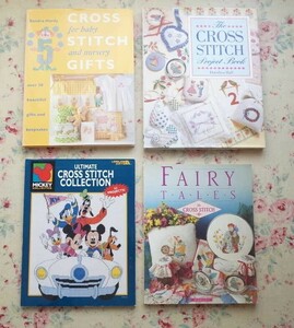 51261/ иностранная книга вышивка Cross стежок дизайн сборник 4 шт. комплект Mickey Unlimited Disney герой Baby and Nursery... рассказ Fairytales