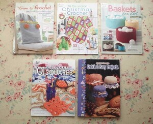 50668/洋書 編み物 かぎ針編み クロッシェ 手芸本 5冊セット Learn to Crochet Annie's favorite Annie's Crochet アニーズ クロッシェ