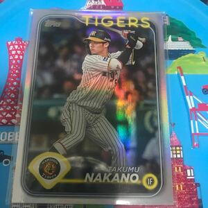 Topps トップス 2024 NPB ベースボールカード　中野拓夢 150シリ 33/150 阪神タイガース ルーキーレギュラーカード topps RC