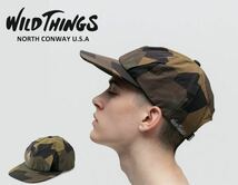 新品 WILD THINGS BASE CAP ワイルドシングス カモ キャップ 男女兼用 アウトドア デイリー 帽子 迷彩 グラフィックカモ_画像2