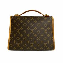 極 美品 LOUIS VUITTON ルイヴィトン ベルエア モノグラム レザー 本革 2way ハンドバッグ ショルダーバッグ ブラウン 茶 21440_画像4