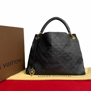 ほぼ 未使用 極 美品 LOUIS VUITTON ルイヴィトン アーツィー モノグラム アンプラント レザー ハンドバッグ トートバッグ ネイビー 54403