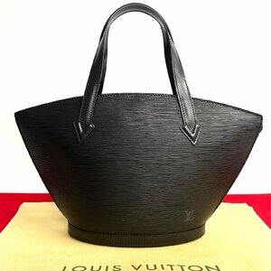 未使用 保管品 希少品 LOUIS VUITTON ルイヴィトン サンジャック エピ レザー 本革 ハンドバッグ ミニ トートバッグ ノワール 21072