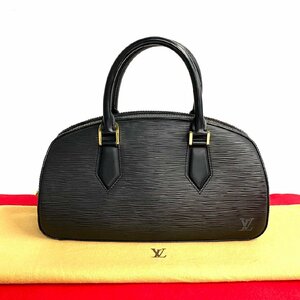  не использовался хранение товар редкий товар LOUIS VUITTON Louis Vuitton жасмин epi кожа натуральная кожа ручная сумочка Mini сумка "Boston bag" черный 25002