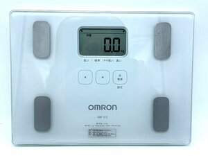 オムロン 体重体組成計 カラダスキャン HBF-212 体重 BMI 体脂肪 内蔵脂肪 美品 omron ダイエット