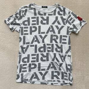 REPLAY Tシャツ 総柄 Lサイズ