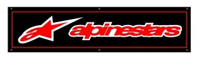 新品 アルパインスターズ alpinestars フラッグ 旗 タペストリー サーキット レース ガレージ 装飾 倉庫 インテリア 180×45cm A