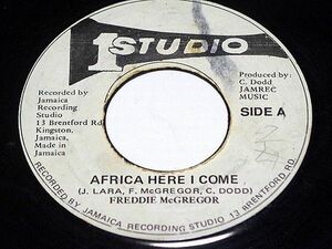 試聴あり♪ FREDDIE McGREGOR / AFRICA HERE I COME (STUDIO 1)