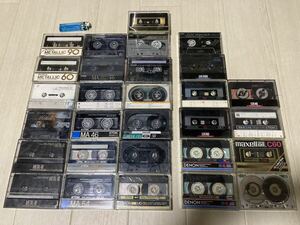  Showa Retro cassette tape 29ps.@ together secondhand goods metal position 20ps.@ other 9ps.@SONY TDK maxell DENON