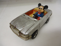 ミッキーマウス ベンツオープンカー ブリキ ジャンク_画像1