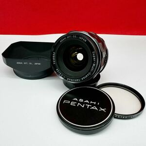 ^ PENTAX Super-Multi-Coated TAKUMAR F3.5/28 camera lens single burnt point manual Pentax 