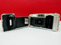 ▲ OLYMPUS μ [mju:] ZOOM105 DELUXE コンパクトフィルムカメラ 動作確認済 シャッター、フラッシュOK 現状品 ミュー オリンパス_画像7