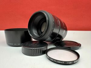 ▽ MINOLTA macro 100mm F2.8 カメラ レンズ AF動作確認済 ミノルタ