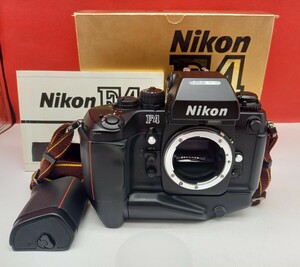 # Nikon F4S body film single‐lens reflex camera operation verification settled shutter, light meter OK Nikon 