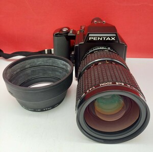 # PENTAX 645 средний размер пленочный фотоаппарат корпус smc PENTAX-A 645 80-160/4.5 линзы текущее состояние товар Pentax 