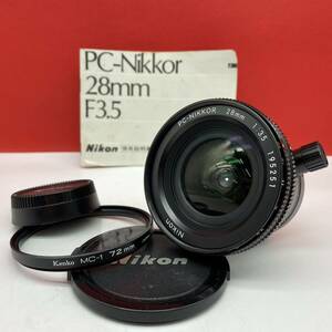 * Nikon PC-NIKKOR 28mm F3.5 camera lens single burnt point F mount instructions Nikon 