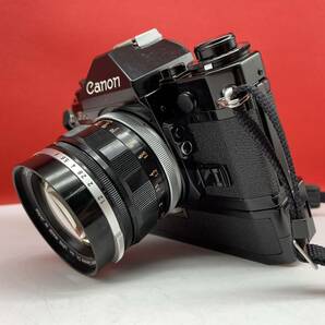 □ Canon A-1 一眼レフカメラ フィルムカメラ ボディ FL 58mm F1.2 レンズ POWER WINDER A シャッター、露出計OK キャノンの画像4