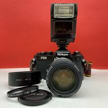 □ 防湿庫保管品 Nikon FE2 一眼レフ フィルムカメラ ボディ ブラック Zoom-NIKKOR 35-105 mm F3.5-4.5 Ai-s レンズ SB-22 ストロボ ニコン_画像1