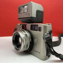 □ 防湿庫保管品 CONTAX G2 ボディ レンジファインダー フィルムカメラ Carl Zeiss Planar 2/35 T* レンズ TLA200 ストロボ コンタックス_画像4