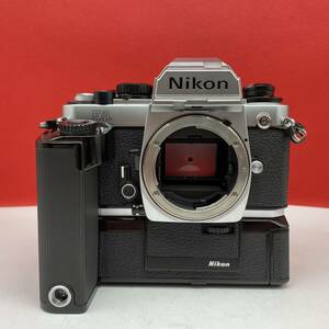 □ 防湿庫保管品 Nikon FA 一眼レフカメラ フィルムカメラ ボディ MD-15 モータードライブ 動作確認済 シャッター、露出計OK ニコン