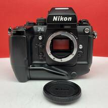 □ 防湿庫保管品 Nikon F4 フィルムカメラ 一眼レフカメラ ボディ 動作確認済 シャッター、露出計OK MB-21 ニコン_画像1