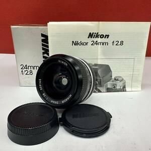 v Nikon NIKKOR 24mm F2.8 camera lens box, instructions attaching Nikon 