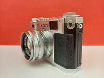 ■ Nikon S2 フィルムカメラ レンジファインダー ボディ NIKKOR-H.C F2 5cm レンズ 動作確認済 シャッターOK ニコン_画像2