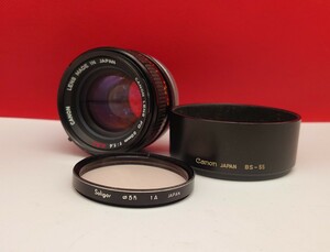 V Canon FD 50mm F1.4 S.S.C. lens camera Canon 