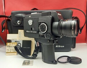 ■ Nikon R8 SUPER Cine-NIKKOR ZOOM C Macro F1.8 7.5-60mm 動作未確認 現状品 8mm ビデオカメラ フィルム ニコン