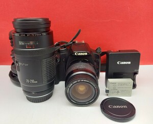 ■ Canon EOS Kiss X3 ボディEF 70-210/4 28-80/3.5-5.6 レンズ デジタル一眼レフカメラ 動作確認済 バッテリー 充電器 キャノン