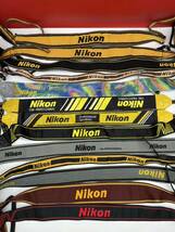 ＊ Nikon ストラップ イエロー カメラストラップ For Professional プロストラップ ブラック ワイドストラップ アクセサリー ニコン _画像1