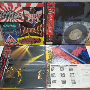 Красивый obi obi obi jpn домашнее издание LP/Loudness Records 4 штуки наборы минорту футай хара Акира Такасаки Масатака Ямашита Хард -Рок Хэлд -метал