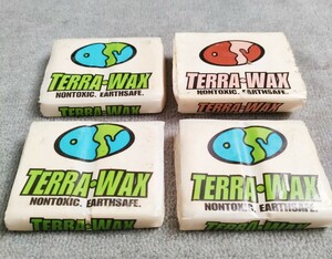 訳有り新品未使用正規品本物TERRA WAXテラワックス真夏トロピカル3個TERRA WAXベースコートWAX1個合計4個 送料¥230