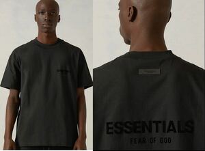 FEAR OF GOD Essentials 両面ロゴ Tシャツ ブラック L